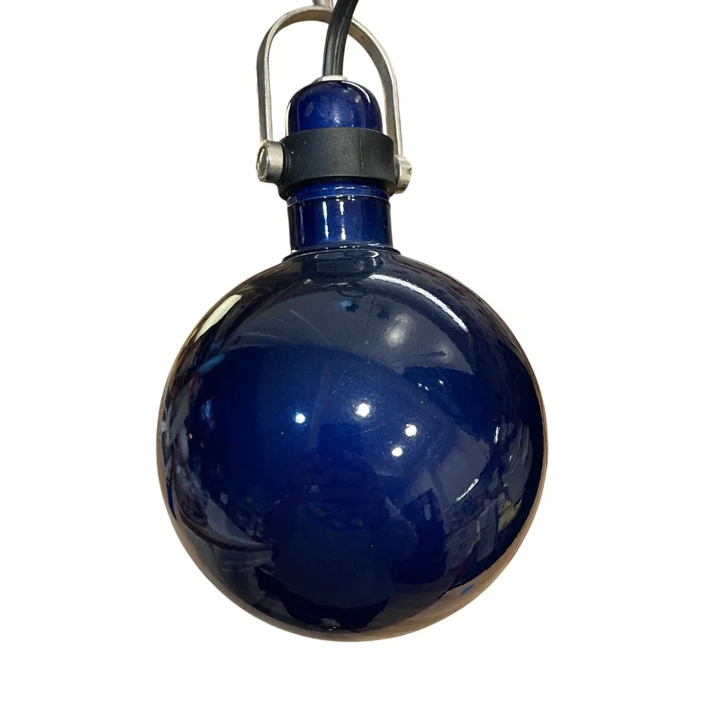 Vintage IKEA Forsa Cobalt Blue Swing Arm Desk Lamp Metal Architect Task Light